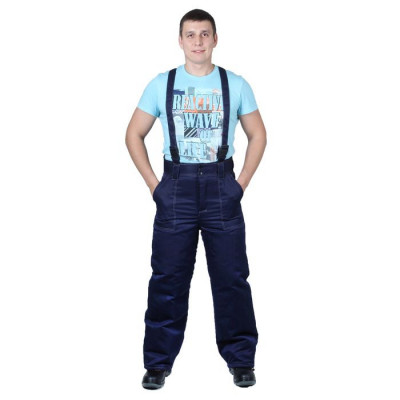 Костюм утеплённый №915, р. 48-50, рост 182-188 см, цвет тёмно-синий/василёк