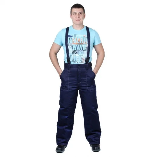 Костюм утеплённый №915, р. 48-50, рост 182-188 см, цвет тёмно-синий/василёк