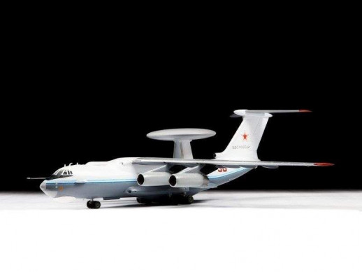 Сборная модель ZVEZDA Российский самолет дальнего радиолокационного обнаружения А-50, 1/144