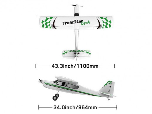 Радиоуправляемый самолет Volantex RC TrainStar Epoch 1100мм Brushless 2.4G LiPo RTF with Gyro
