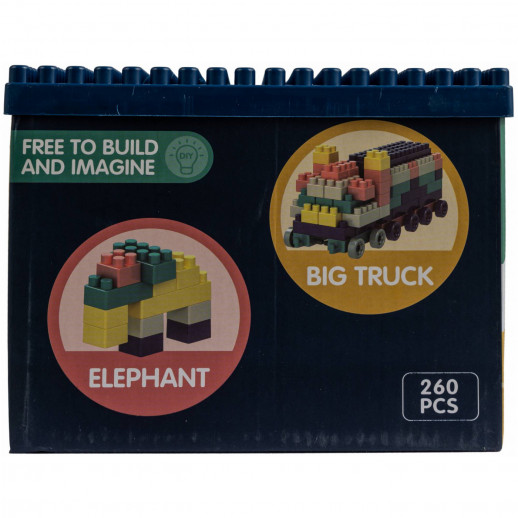 Конструктор ГЛАВИГРУШКА СM 4033 обучающий блочный 260 деталей