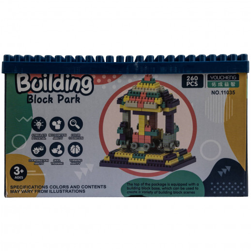 Конструктор ГЛАВИГРУШКА СM 4033 обучающий блочный 260 деталей