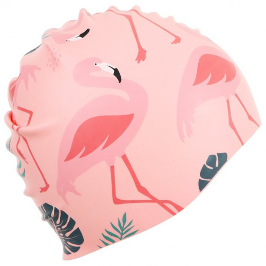 Шапочка для плавания детская ONLITOP «Фламинго», силиконовая, обхват 46-52 см