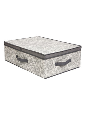 Короб для хранения Короб стеллажный Grey Flower 58х40х18