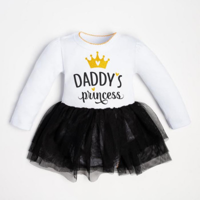 Боди с юбкой Крошка Я "Daddy's princess" рост 74-80 см