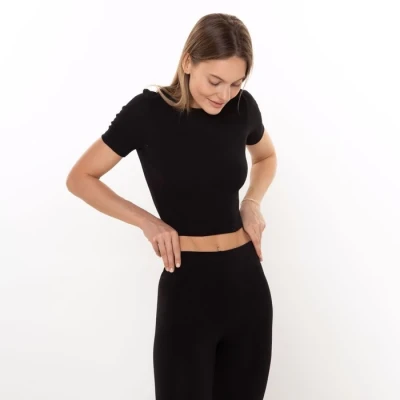 Велосипедки женские, цвет чёрный