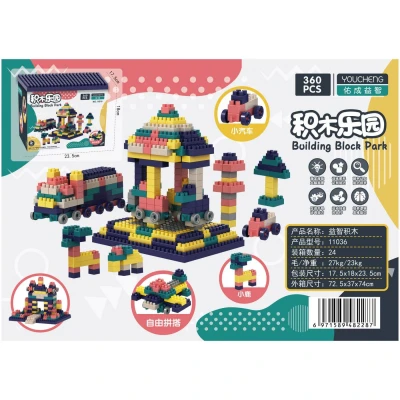 Конструктор ГЛАВИГРУШКА СM 4034 обучающий блочный 360 деталей