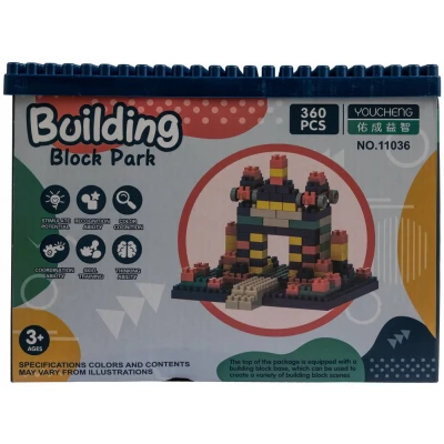 Конструктор ГЛАВИГРУШКА СM 4034 обучающий блочный 360 деталей