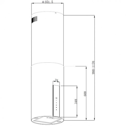 Вытяжка KORTING KORTING KHA 35808 DX Cylinder