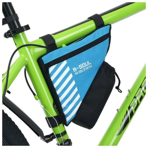 Велосумка подрамная с отсеком для бутылки, цвет серый