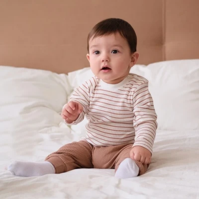 Ползунки-штанишки Крошка Я, BASIC LINE, цвет коричневый