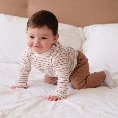 Ползунки-штанишки Крошка Я, BASIC LINE, цвет коричневый