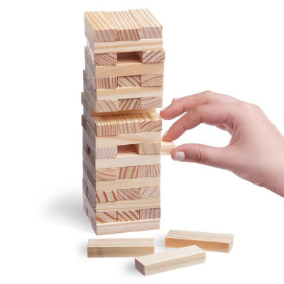 Падающая башня дженга «Классика», 54 бруска, 6+