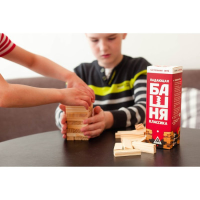 Падающая башня дженга «Классика», 54 бруска, 6+