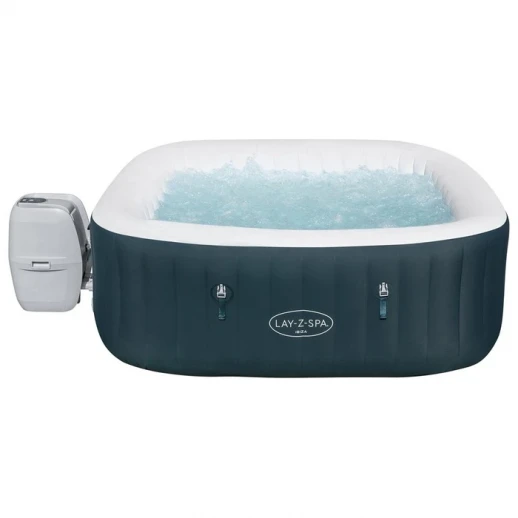 SPA бассейн Ibiza AirJet, 180 x 180 x 66 см, фильтр-насос, тент, дозатор для химии, аэромассаж, 60015 Bestway