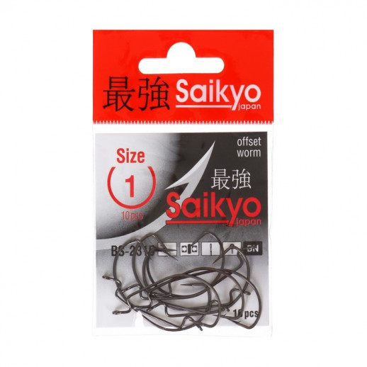 Крючки Saikyo BS-2315 BN № 2, 10 шт