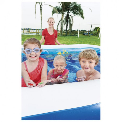 Бассейн надувной с 3D рисунком и 3D очками «Поиски сокровищ», 262 x 175 x 51 см, 54177 Bestway