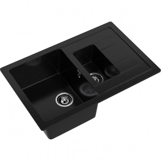 Кухонная мойка GRANFEST GranFest QUADRO Q-775KL black