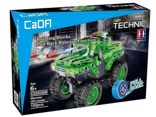 Конструктор CADA Technic монстр-внедорожник совместим с C52005W, инерционный (182 детали)