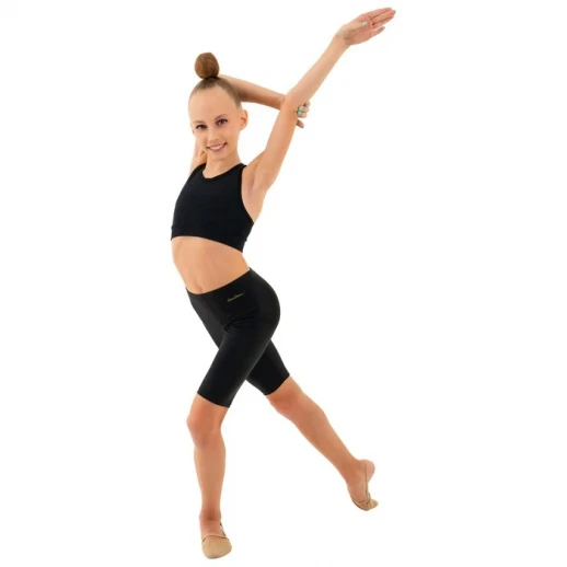 Велосипедки гимнастические Grace Dance, лайкра, р. 42, цвет чёрный