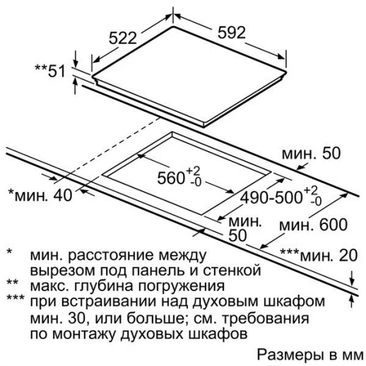 Встраиваемая индукционная панель BOSCH Bosch PIE631HB1E