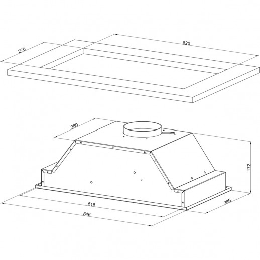 Вытяжка встраиваемая Kuppersberg Kuppersberg INTOUCH 60 B