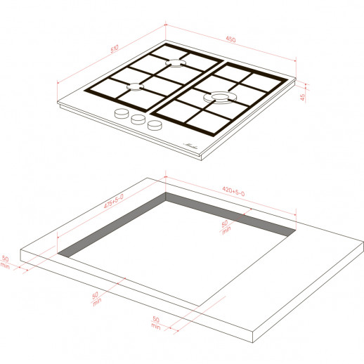Варочная поверхность MONSHER Monsher MGG 43 Noir