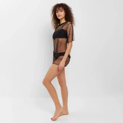 Купальник женский раздельный с туникой MINAKU цвет чёрный
