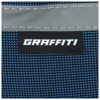 Велосумка GRAFFITI, на раму, увеличенная, цвет синий