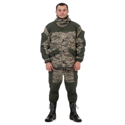 Костюм демисезонный "Горка" цифра св.серый/хаки, ткань: Грета, флис, 44-46/170-176