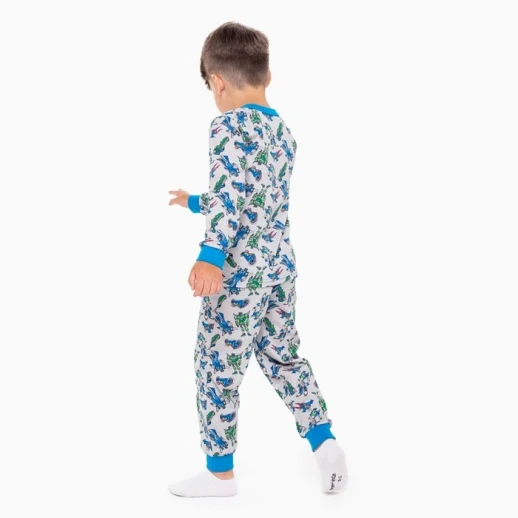 Пижама для мальчика, цвет серый/трансформер