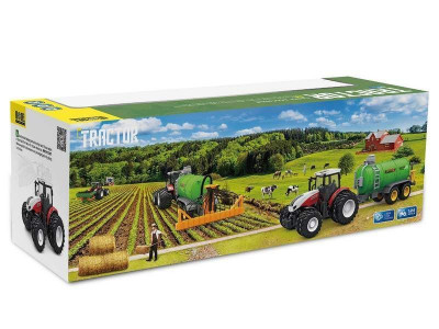 Р/У фермерский трактор Korody с цистерной поливалкой, двойные колеса 1/24 2.4G 6CH RTR