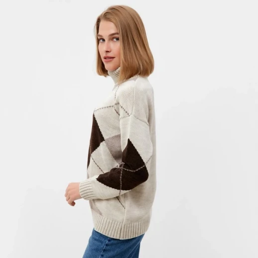 Джемпер женский MINAKU: Casual Collection цвет бежевый, р-р 50-52