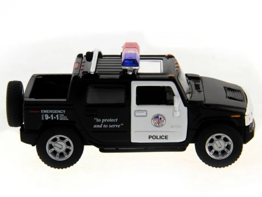 Машина Kinsmart 1:40 Hummer H2 Police инерция (1/12шт.) б/к