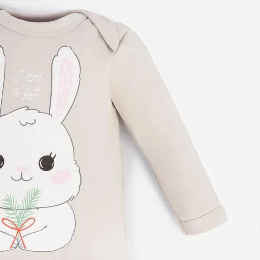 Комбинезон Крошка Я "Зайка", серый