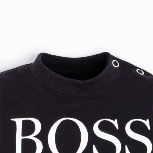 Футболка с длинным рукавом Крошка Я "Little Boss", цвет чёрный