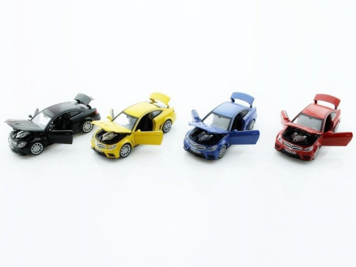 Машина 1:32 Mercedes-Benz С 63 AMG свет, звук, инерция 15см (1/12шт.) б/к