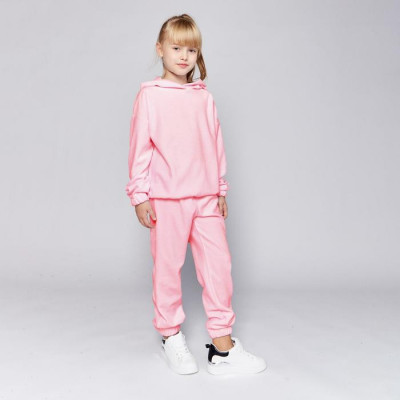 Комплект для девочки (худи, брюки) MINAKU: Casual Collection KIDS цвет св-розовый, рост 110
