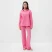 Пижама женская (рубашка и брюки) KAFTAN "Basic" размер 48-50, цвет розовый