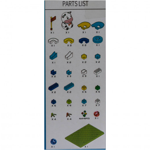 Конструктор ГЛАВИГРУШКА СM 4039 блочный 93 детали