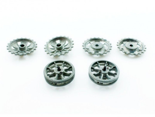 Запасные части для танков Heng Long Sturmgeschutz III, Panzerkampfwagen III вед. звездочки, ленивцы