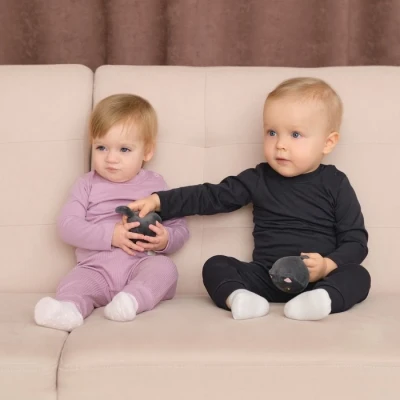 Лонгслив Крошка Я, BASIC LINE, цвет тёмно-серый