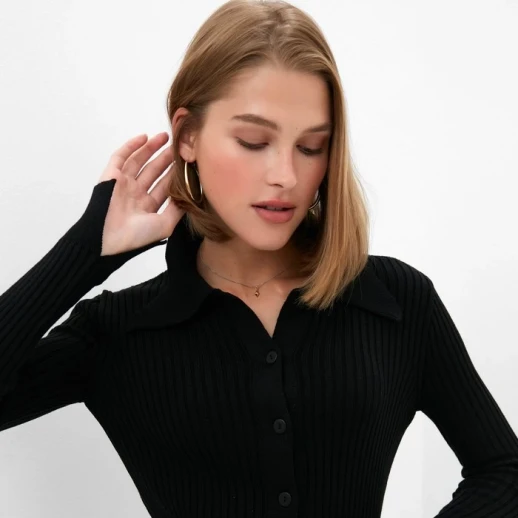 Джемпер женский MINAKU: Knitwear collection цвет чёрный