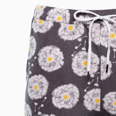 Брюки женские с принтом, цвет серый