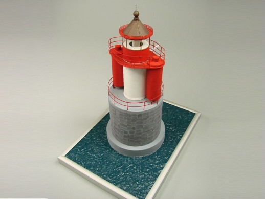 Сборная картонная модель Shipyard маяк Vierendehlgrund Lighthouse (№62), 1/87