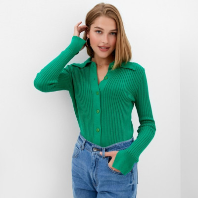 Джемпер женский MINAKU: Knitwear collection цвет зёленый
