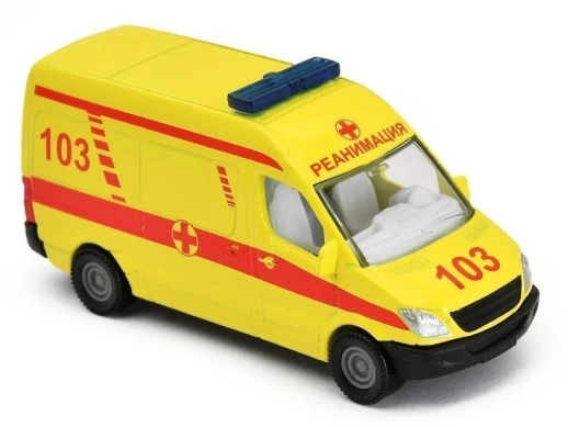 Набор машин Siku Скорая помощь 1825RUS, желтый/белый