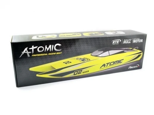 Радиоуправляемый катамаран Volantex RC ATOMIC 700 желтый Brushless 2.4G LiPo RTR
