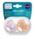 Пустышка ultra soft, собачка/цветочки, 6-18 мес., 2 шт. Philips SCF091/18