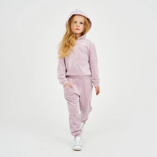 Костюм детский (толстовка, брюки) KAFTAN "Basic line" размер 30 (98-104см), лиловый